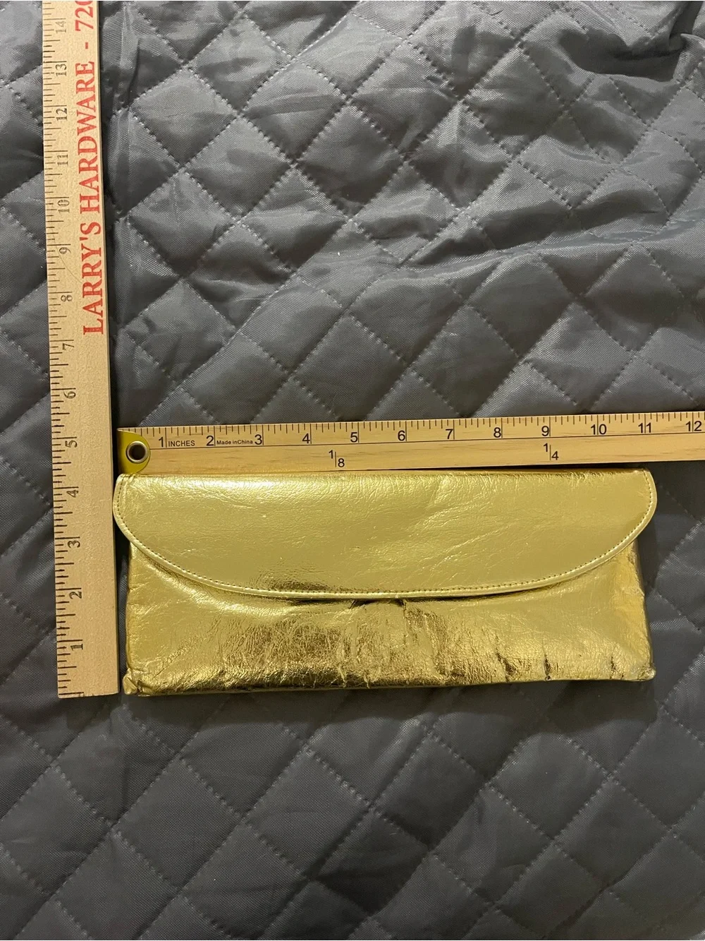 Metallic Gold Envelope Clutch Purse 50s 60s MCM Vintage Dressy Evening Party